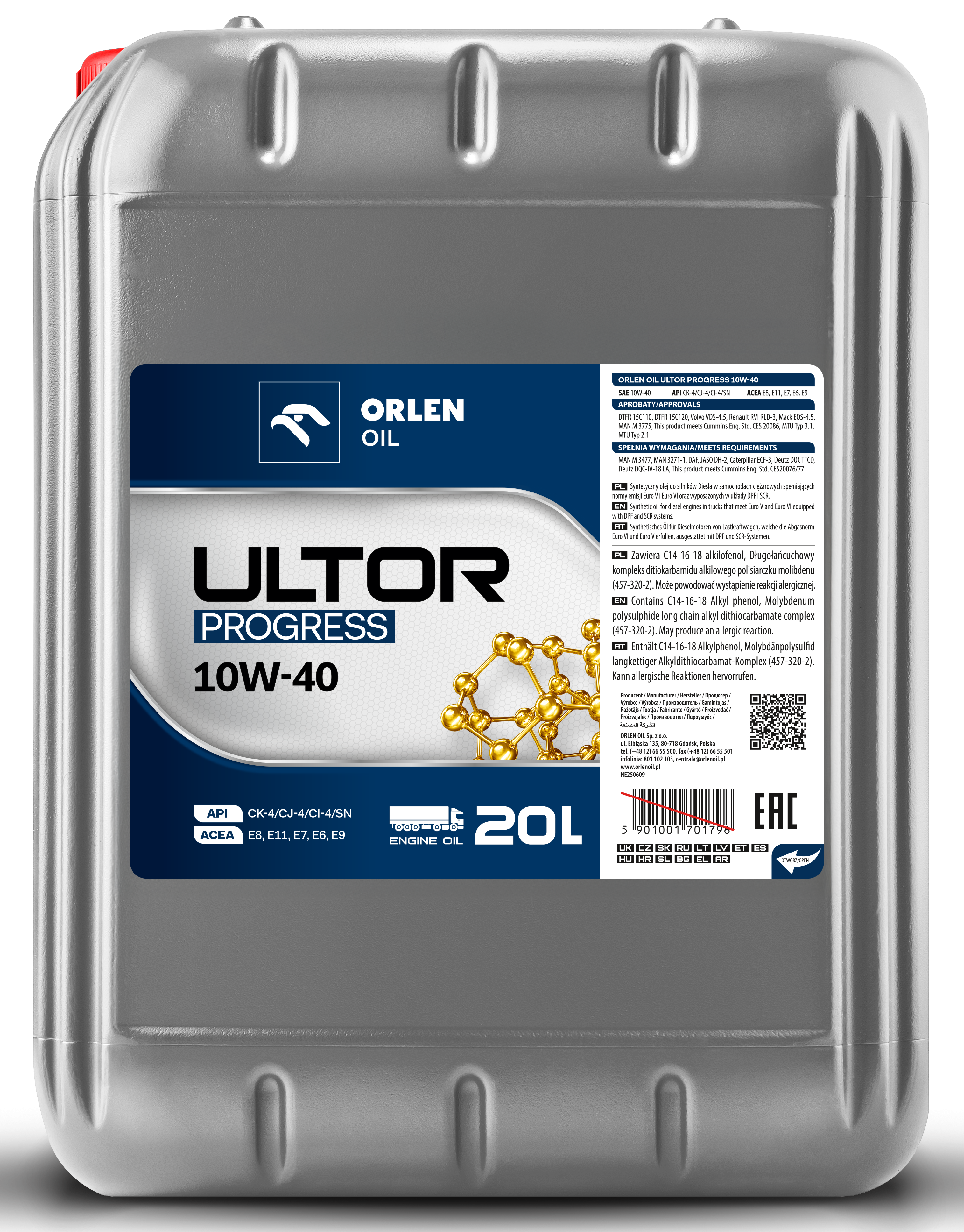 packshot ORLEN OIL ULTOR PROGRESS 10W-40